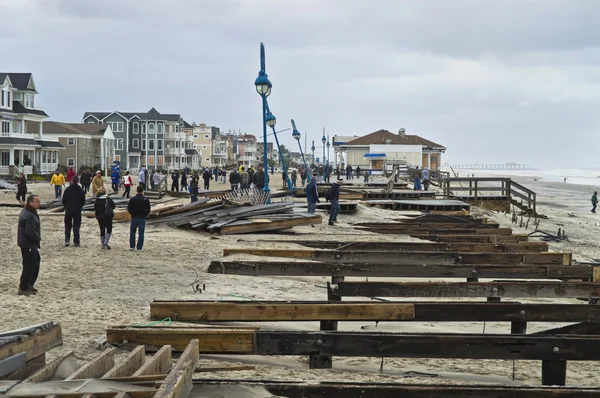 Sandy Seeing the Damage — Stock Photo, Image