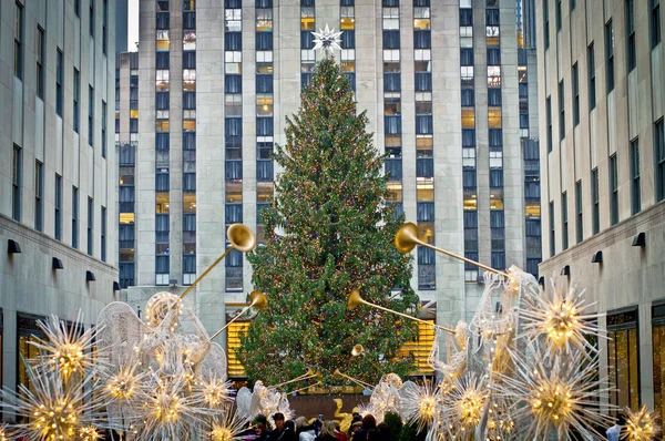 Rockefeller kerstboom 2012 — Stockfoto