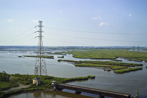 Vista rio Hackensack — Fotografia de Stock