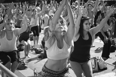 Yoga sınıfı saat Meydanı