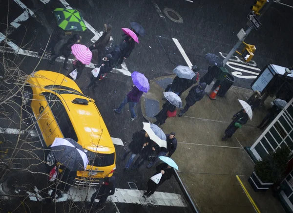 Rainy Intersection — Stock Photo, Image