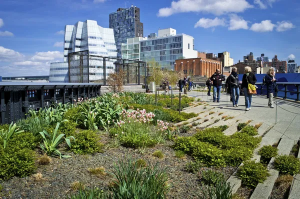 Γραφική θέα το high line — Φωτογραφία Αρχείου