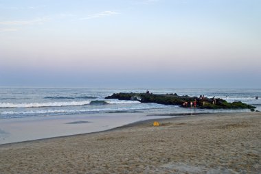 Belmar alacakaranlıkta iskele