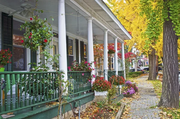 Herbstveranda — Stockfoto