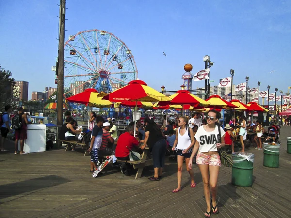 Promenady coney island — Zdjęcie stockowe