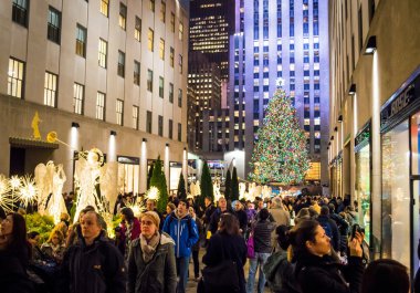 Rockefeller center kalabalık 2013