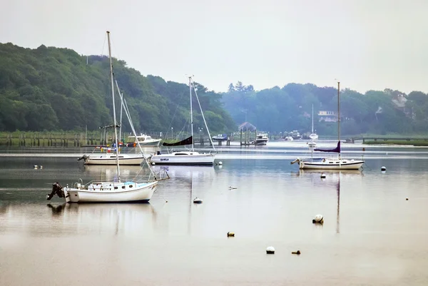 Marina mañana brumosa — Foto de Stock