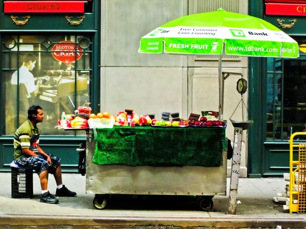 Fruit Vendor NYC — Stock Photo, Image