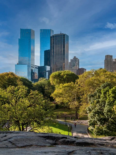 Central Park Taki Ofis Binalarına 2005 Teki Gibi Bakın — Stok fotoğraf