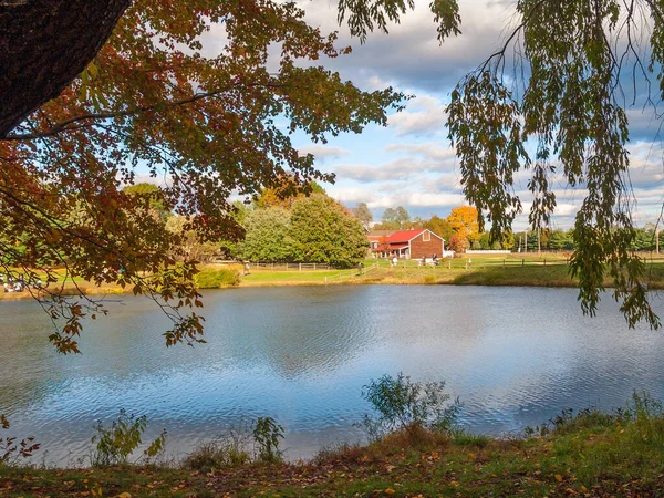 Una Vista Panorámica Otoño Holmdel Park Condado Monmouth Nueva Jersey —  Fotos de Stock