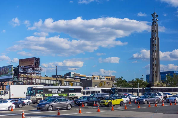 2015 Weehawken New Jersey July Cars Lincoln Tunnel Jersey Side — 스톡 사진