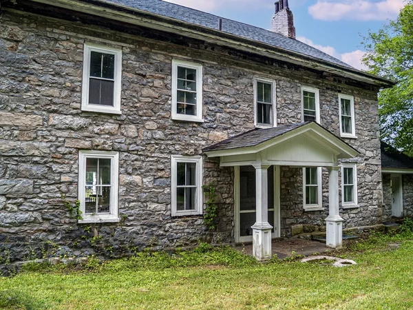 Uma Casa Pedra Histórica Abandonada Hardwick New Jersey — Fotografia de Stock