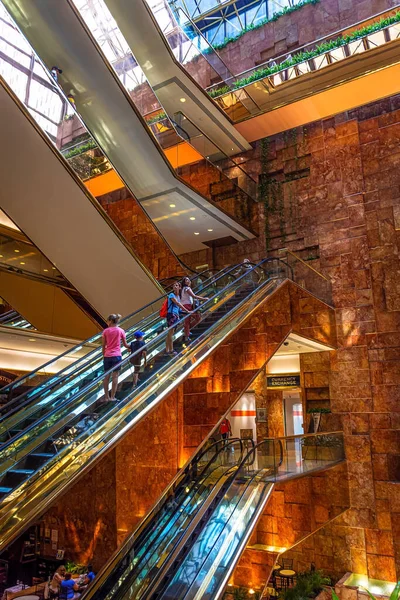 New York Juli Die Berühmte Rolltreppe Des Trump Tower Juli — Stockfoto