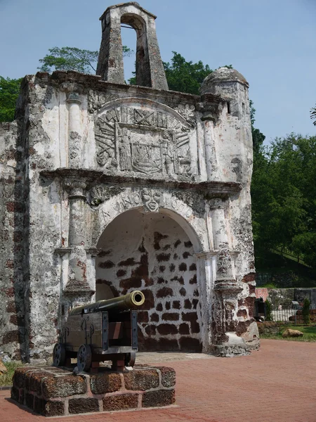 Famosa pevnosti, malacca, Malajsie — Stock fotografie