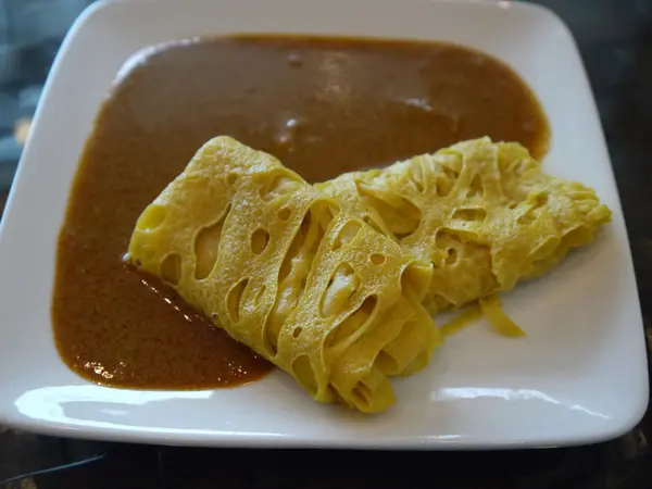 Una delizia malese, Roti Jala — Foto Stock