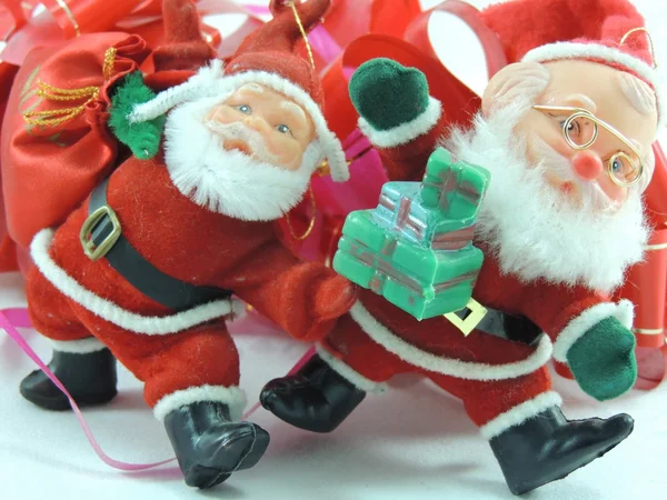 Three Santa Clauses — Stock Photo, Image