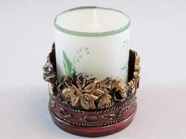 Christmas candle — Stock Photo, Image