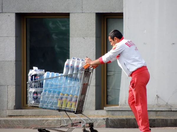 Arbeiten, Putzen, Spezialist — Stockfoto