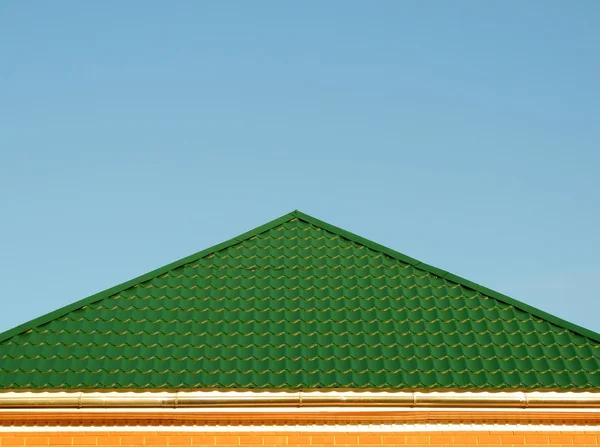 Πράσινη στέγη του κτιρίου — Φωτογραφία Αρχείου