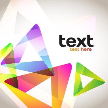 soyut renkli üçgenler