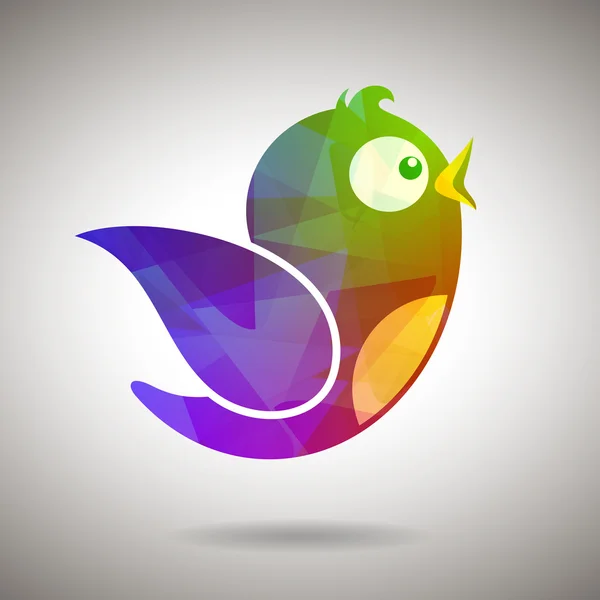 Gem sociale media vogel — Stockvector