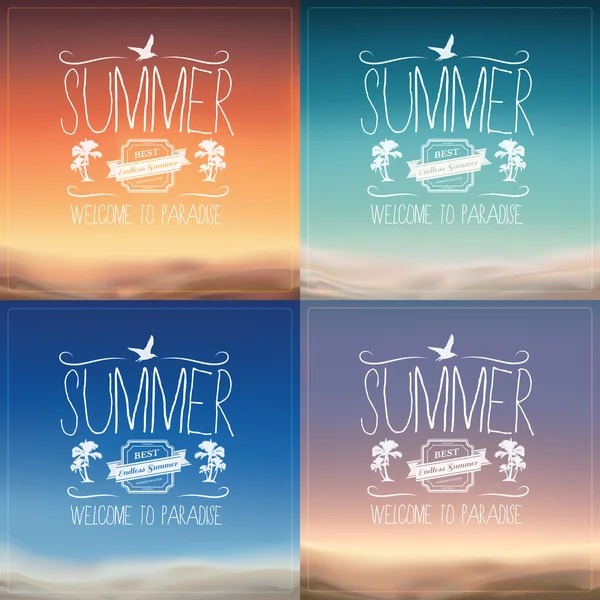 Summer Backgrounds — Stock Vector