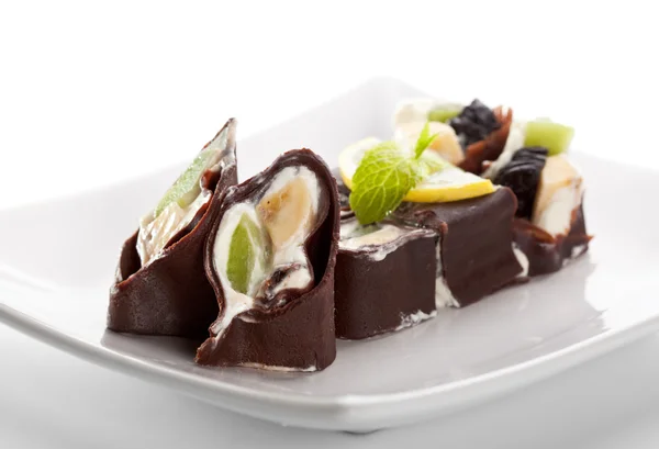 Roll sushi czekolada — Zdjęcie stockowe