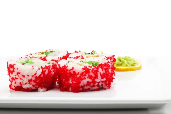 Japanese Cuisine - Rolls in Caviar — Stock Photo, Image