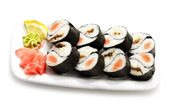 Japansk køkken - Rolls Yin Yang - Stock-foto