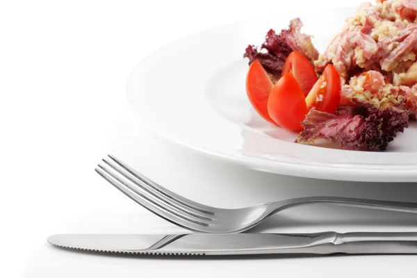 Salad with Tomato — Stock Photo, Image