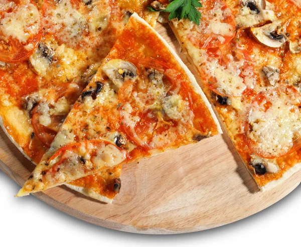 Piece of Mushroom Pizza — Stock Photo, Image