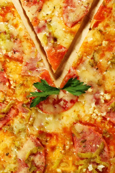 Vlees, pizza — Stockfoto