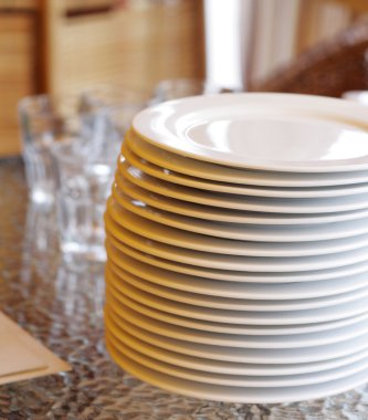 Tablo boş parlaklık ile plakalar