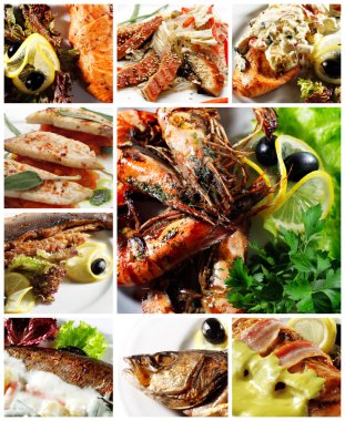 Deniz ürünleri kolaj