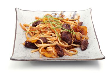 bir tabakta sıcak Japonya gıda