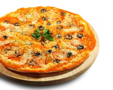 Deniz ürünleri pizza