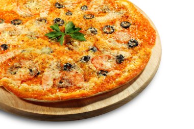 Deniz ürünleri pizza