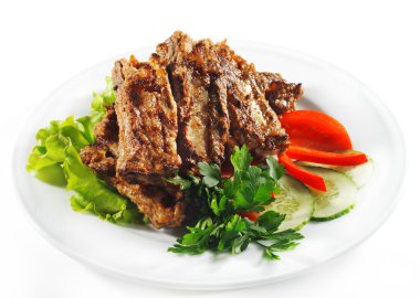 sıcak et yemekleri - barbekü et