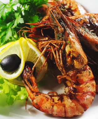 Mezeler - ızgara karides