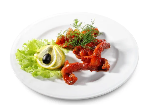 อาหารทะเล - กุ้งทอด — ภาพถ่ายสต็อก