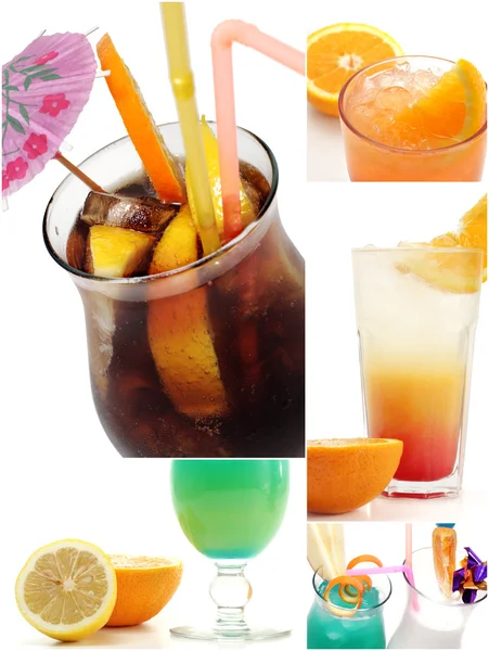 Cocktail collage — Stockfoto