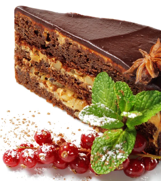 Dessert - Pie with Fresh Berries — Stock Photo, Image