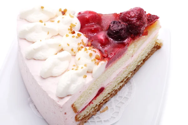 Dessert - Strawberries Cake — Stock Photo, Image