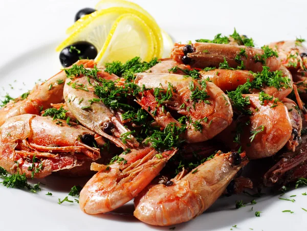 Shrimps Plate — Stock Photo, Image