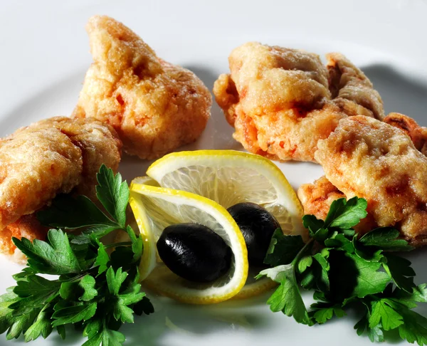 Seafood - Deep-Fried Shrimp — Stock Photo, Image