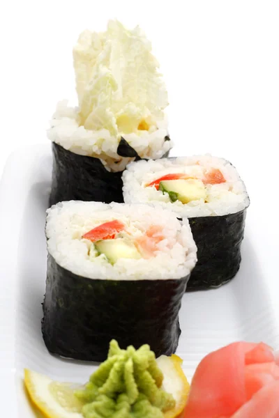 Japán kultúra - vegetáriánus Sushi — Stock Fotó