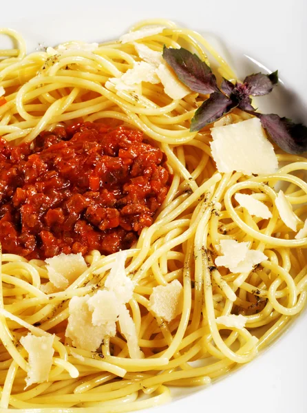 Espaguetis con boloñesa — Foto de Stock