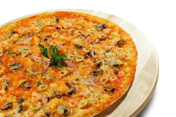 Seafood Pizza — Stock Photo, Image