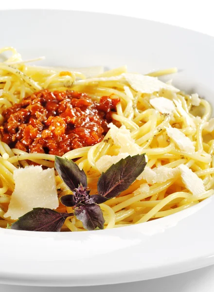 Espaguetis con salsa boloñesa — Foto de Stock