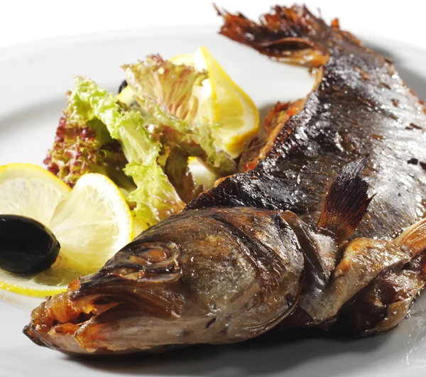 Grilled Sea Bass — Stock Photo, Image